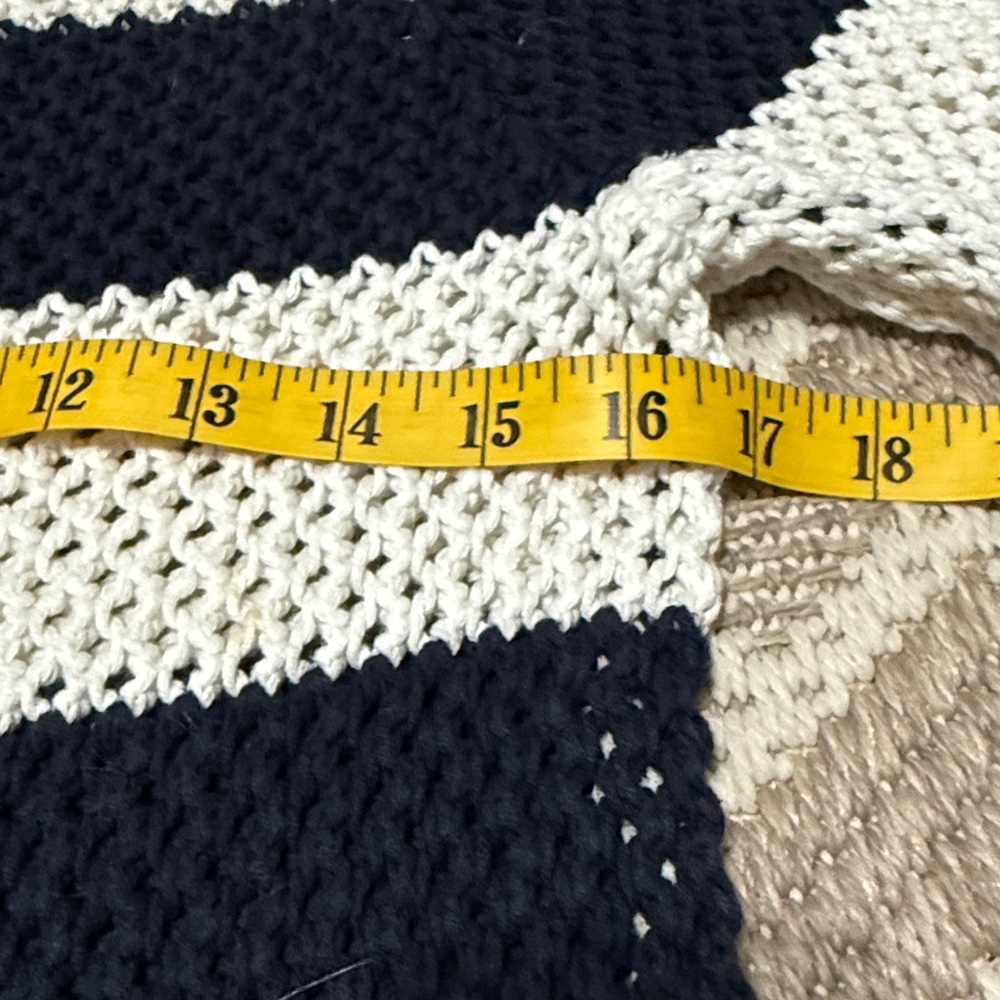 Joe Fresh Navy and White Knit Sweater - Picture 6 of 7